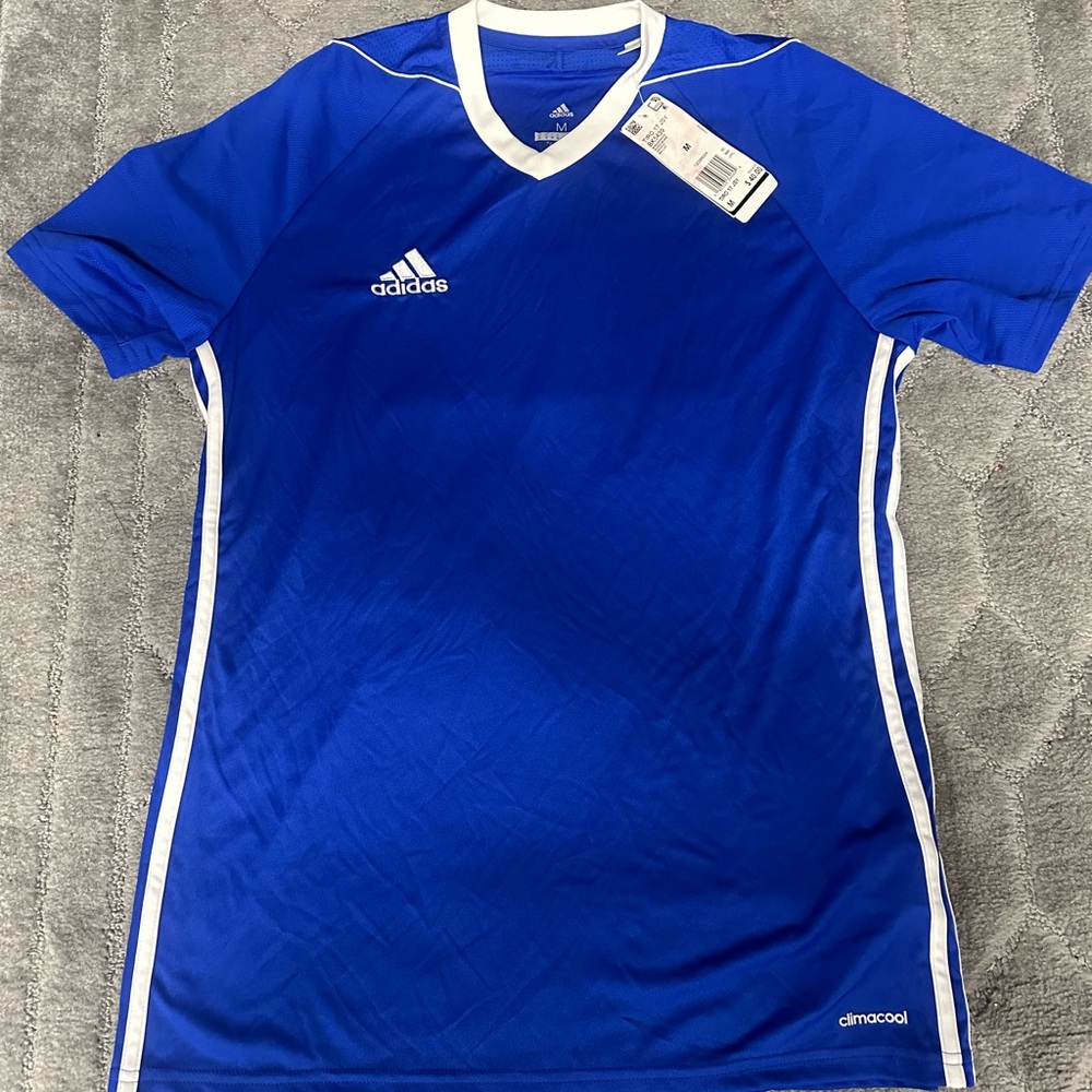 Adidas Tiro 17 Jersey Men's Futbol Soccer Training Top Bold Blue BK5439 Size M